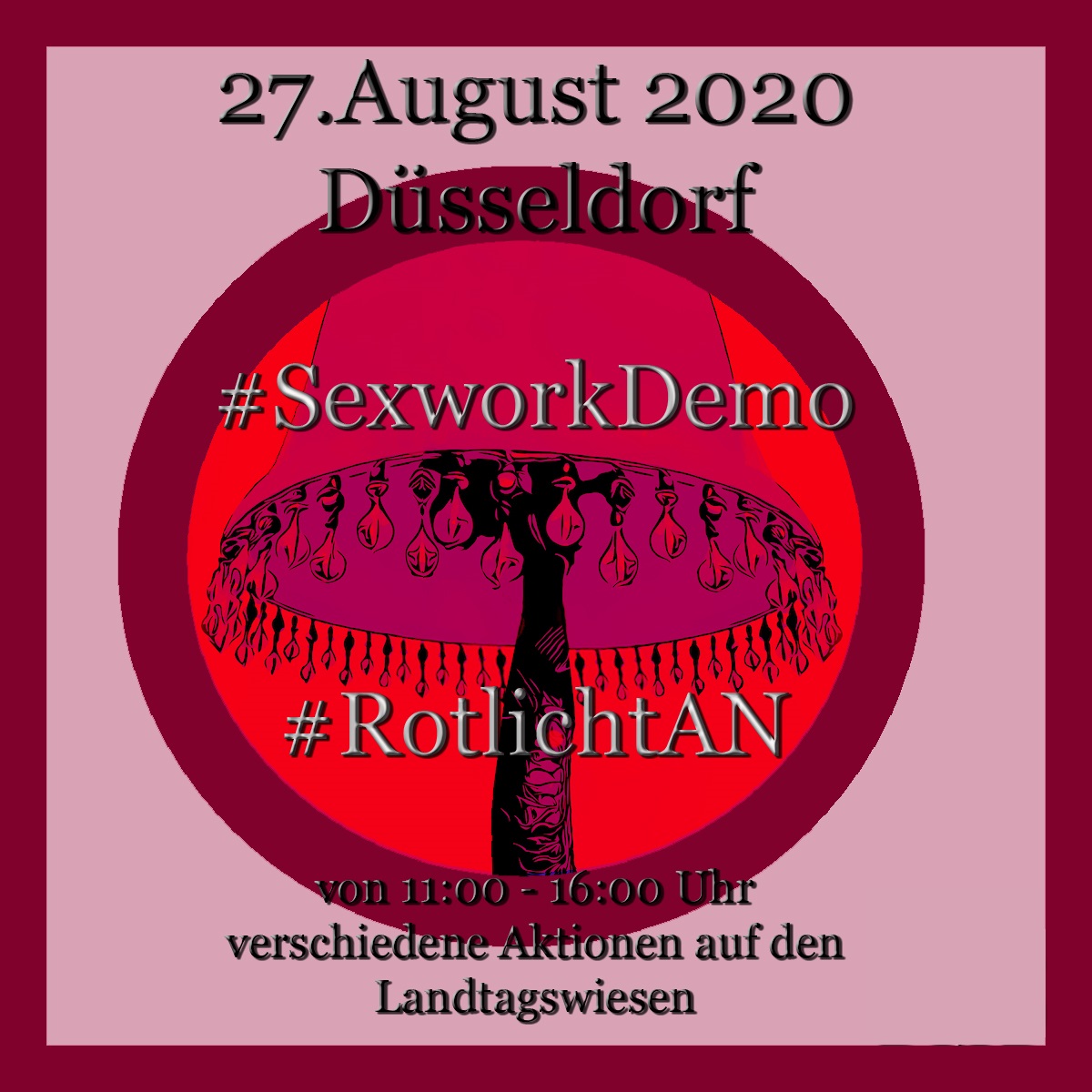 Düsseldorf: Kundgebung #RotlichtAN #SexworkDemo