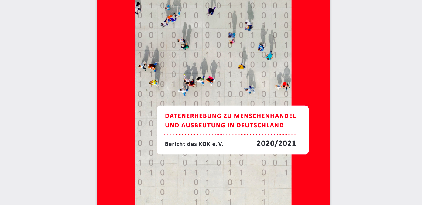D AT E N E R H E B U N G Z U M E N S C H E N H A N D E L U N D AU S B E U T U N G I N D E U T S C H L A N D Bericht des KOK 2020/2021