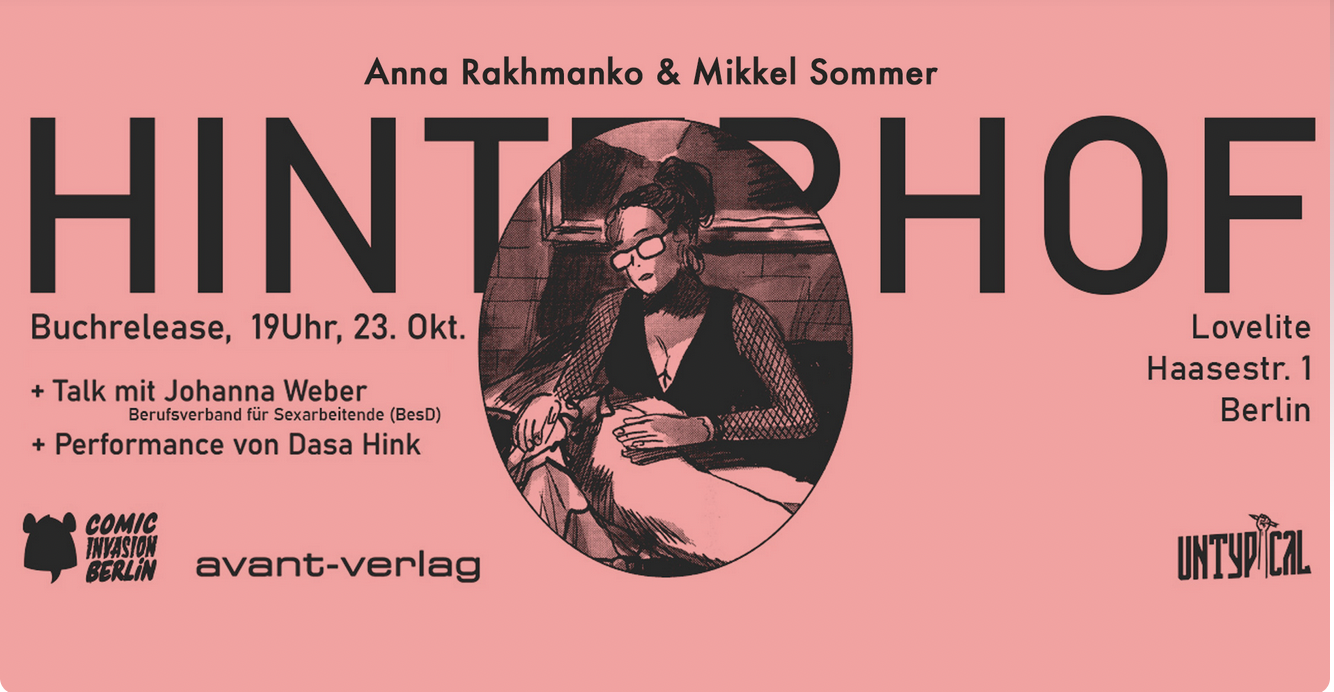 23.10.22 — “Hinterhof” Comic über Sexarbeit — Buchrelease mit Talk und Performance