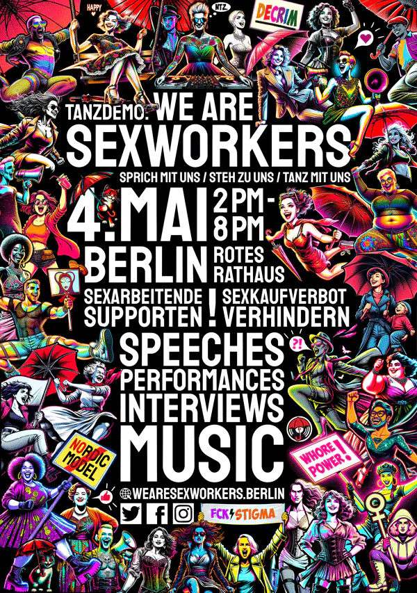 04.05.24 | WE ARE SEXWORKERS | Tanzdemo für Entkriminalisierung und gegen Stigma! | Berlin