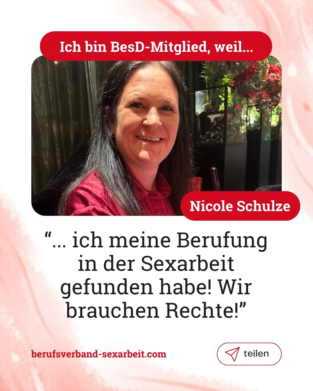 Ich bin Mitglied, weil – Nicole