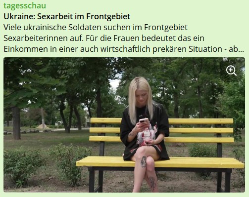 Viele ukrainische Soldaten suchen im Frontgebiet Sexarbeiterinnen auf